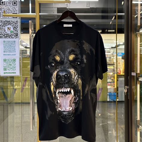 givenchy rottweiler and flower print t shirt|givenchy rottweiler shirt price.